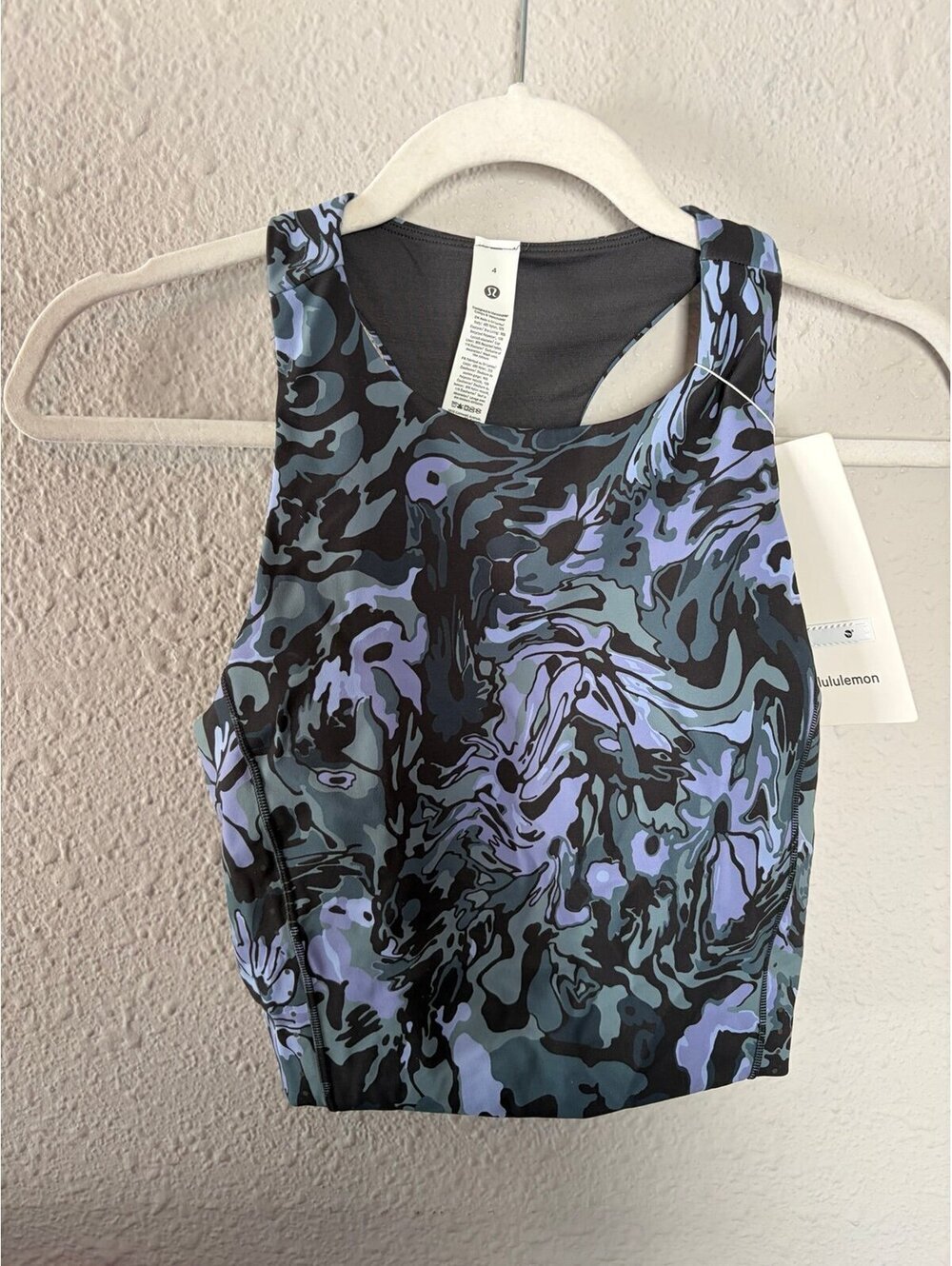 NWT Lululemon Swift Speed Cropped Tank Top *B/C Cup Flower Meld Multi size 4.